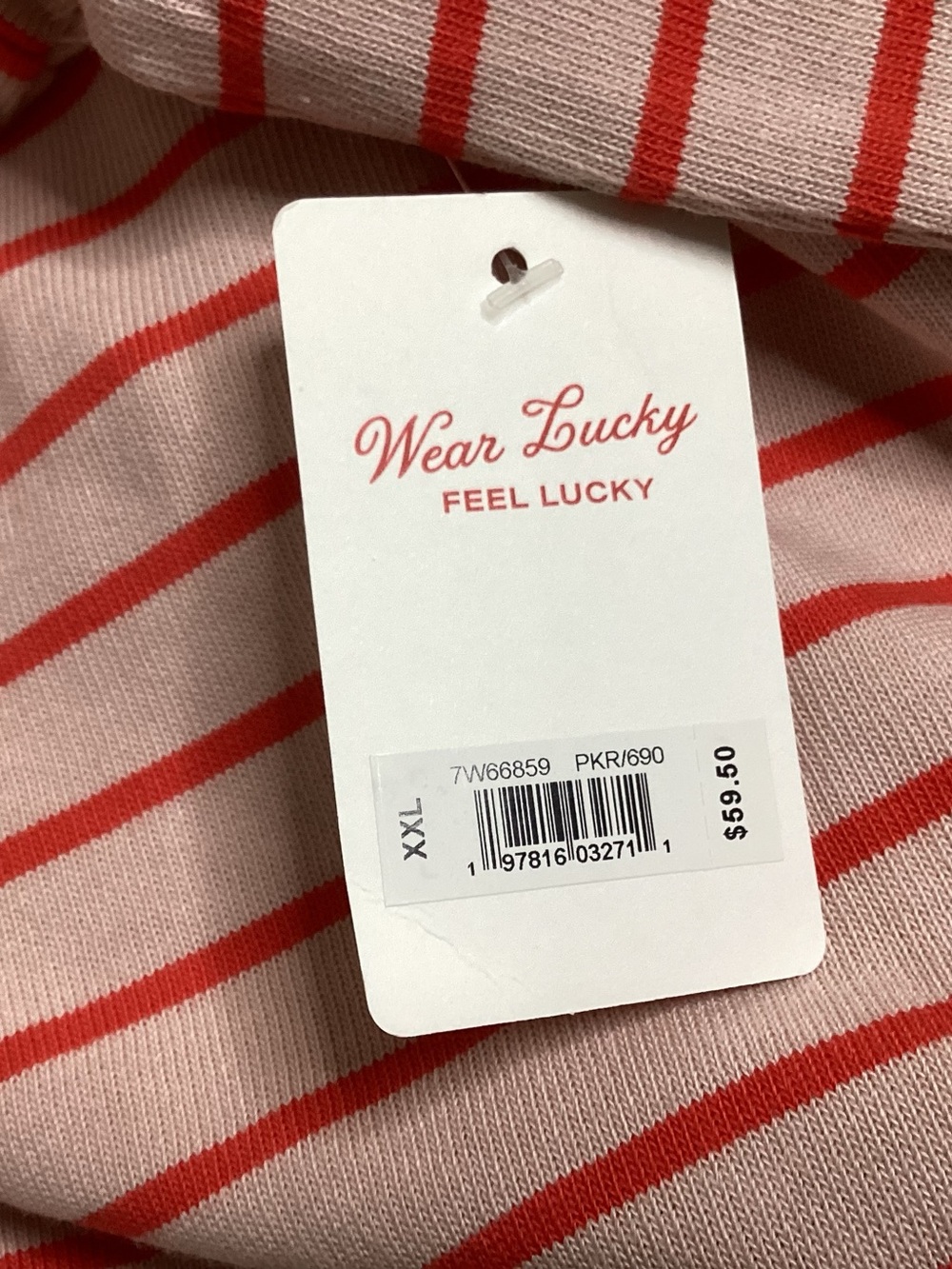 Lucky Brand Striped Cotton Scoop Crewneck Top XXL NWT - Picture 11 of 12